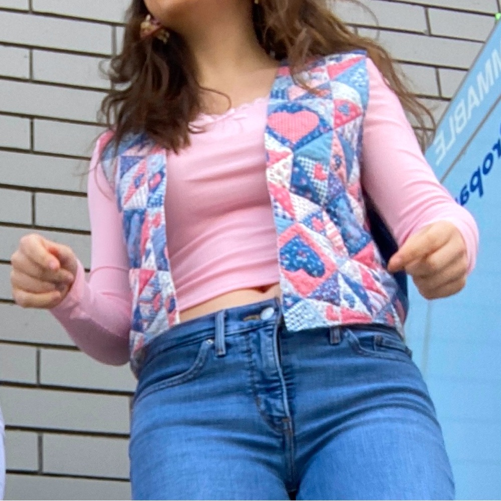 quilt-style vest